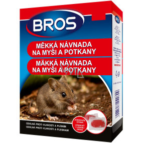 Bros Mäkká návnada na myši, potkany a potkany 250 g