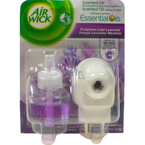 Air Wick Pure Levanduľové lúky elektrický osviežovač vzduchu komplet 19 ml