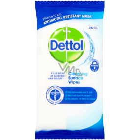 Dettol Cleansing Surface Wipes antibakteriálne obrúsky na povrchy 36 kusov