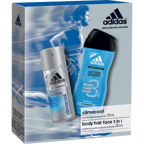 Adidas Climacool antiperspirant dezodorant sprej 150 ml + After Sport sprchový gél 250 ml, pre mužov kozmetická sada