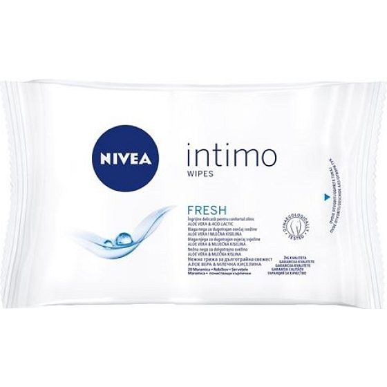 Nivea Intimo Fresh obrúsky na intímnu hygienu 20 kusov