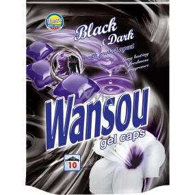 Wansou Black & Dark koncentrované gélové prác kapsule na čierne a tmavé prádlo 10 kusov