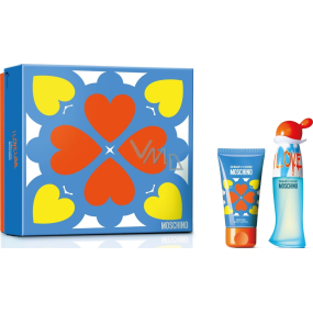 Moschino I Love Love toaletná voda pre ženy 30 ml + telové mlieko 50 ml, darčeková sada