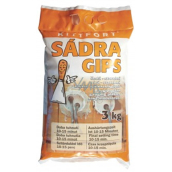 Kittfort Sadra Gips šedá - stavebná 3 kg
