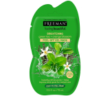 Freeman Feeling Beautiful Zelený čaj a Pomarančový kvet rozjasňujúca zlupovacia pleťová maska pre normálnu a zmiešanú pleť 15 ml