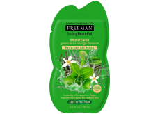 Freeman Feeling Beautiful Zelený čaj a Pomarančový kvet rozjasňujúca zlupovacia pleťová maska pre normálnu a zmiešanú pleť 15 ml