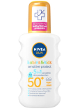 Nivea Sun Babies & Kids OF50+ sprej na opaľovanie pre deti 200 ml