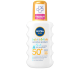 Nivea Sun Babies & Kids OF50+ sprej na opaľovanie pre deti 200 ml