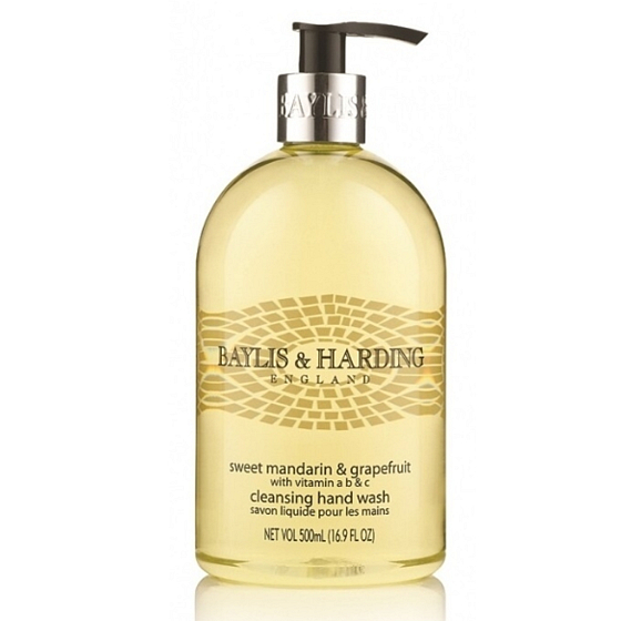 Baylis & Harding Sladká mandarínka a Grapefruit tekuté mydlo na ruky dávkovač 500 ml