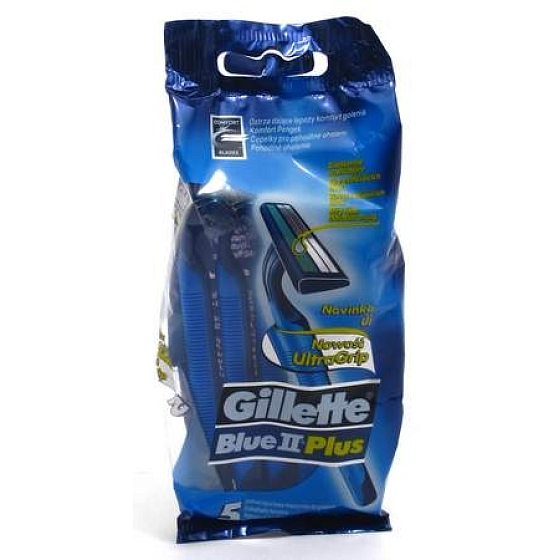 Gillette Blue II Plus jednorazová holítka 5 kusov pre mužov