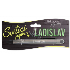 Nekupto Svietiace pero s menom Ladislav, ovládač dotykových nástrojov 15 cm