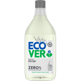 Mydlo na riad ECOVER Sensitive Zero % ekologický prostriedok na umývanie riadu bez parfumácie 450 ml