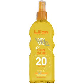 Lilien Sun Active Transparent SPF20 Vodoodolný sprej na opaľovanie 200 ml