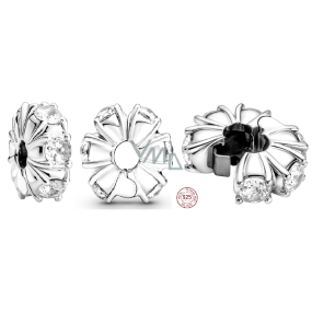 Prívesok Striebro 925 Light clip stopper, klip korálek na náramok, symbol