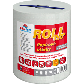BALsoft Roll950 2vrstvé papierové utierky, 182 m, 923 útržkov, 1 rola