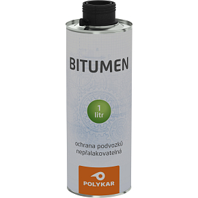 Polykar Bitumen nástřik podvozku áut, kartuša, čierny, 1 l