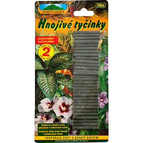 Nohel Garden univerzálne hnojivé tyčinky na rastliny, balenie 30 kusov tyčiniek