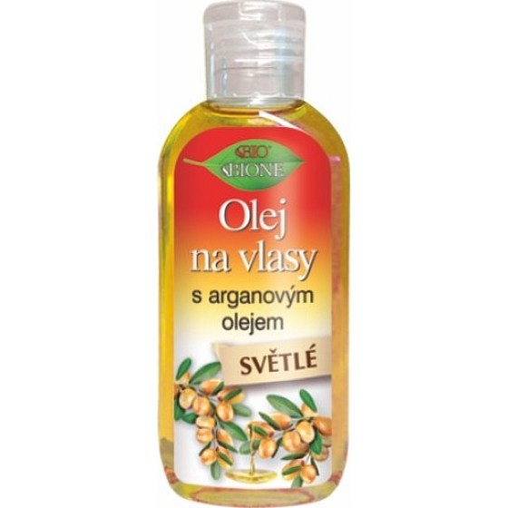 Bione Cosmetics Arganový olej so silikónom na svetlé vlasy 80 ml