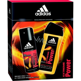 Adidas Extreme Power dezodorant sprej pre mužov 150 ml + sprchový gél 250 ml, kozmetická sada