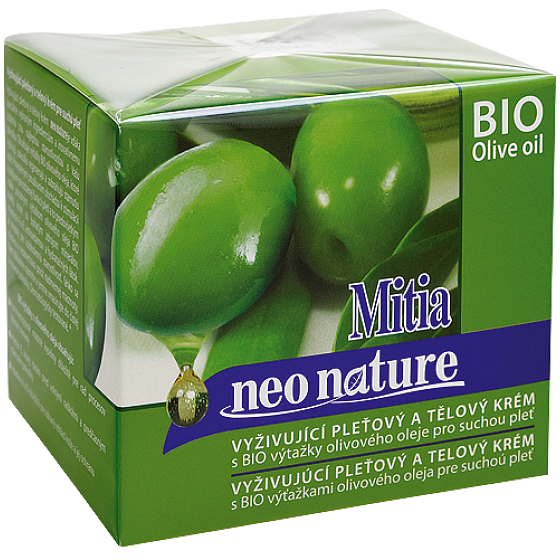 Mitia Bio Olivový olej vyživujúci pleťový a telový krém 250 ml