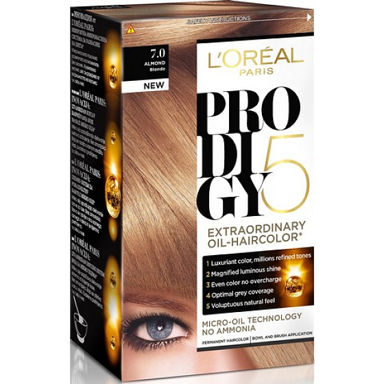 Loreal Paris Prodigy 5 farba na vlasy 7.0 blond
