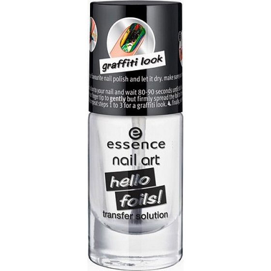 Essence Nail Art Hello Foils Transfer Solution roztok na fólie na nechty 8 ml