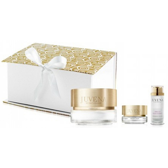 Juvena MasterCream denný krém 75 ml + MasterCream krém 10 ml + Miracle Boost Essence sérum 30 ml, kozmetická sada