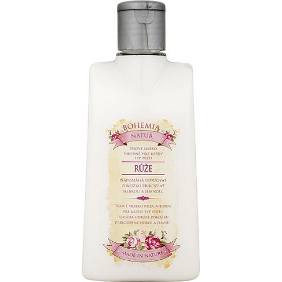 Bohemia Gifts Rosarium s extraktmi z šípok a kvetov ruže telové mlieko 200 g