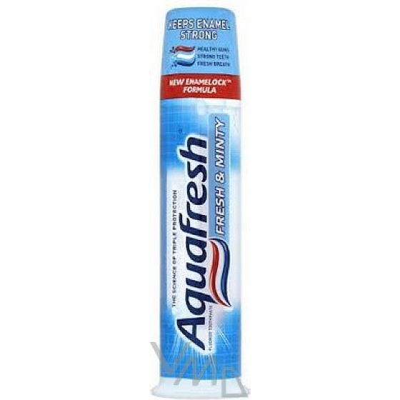 Aquafresh Fresh & Minty zubná pasta pumpička 100 ml