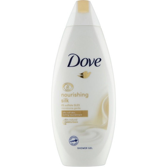 Dove Nourishing Silk sprchový gél pre dlhodobo vyživenú pokožku 250 ml