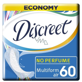 Discreet Air Multiform priedušné slipové intímne vložky pre každodenné použitie 60 kusov