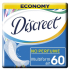 Discreet Air Multiform priedušné slipové intímne vložky na každodenné použitie 60 kusov