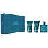 Versace Eros pour Homme toaletná voda pre mužov 50 ml + sprchový gél 50 ml + balzam po holení 50 ml, darčeková sada