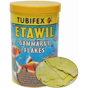 Tubifex Etawil sušený gammarus a kreveta doplnkové krmivo pre živorodé a jikrové ryby 125 ml