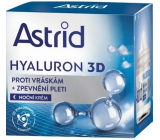 Astrid Hyaluron 3D proti vráskam + spevnenie pleti nočný krém 50 ml