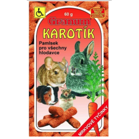 Granum Karotík doplnkové krmivo pre všetky hlodavce 60 g
