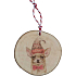 Bohemia Gifts Ručne vyrobená drevená vianočná ozdoba čivava 6 cm
