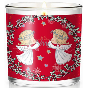 Nekupto Fashion Vianočná vonná sviečka Angels 7 x 7,5 cm