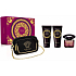 Versace Crystal Noir toaletná voda 90 ml + telové mlieko 100 ml + sprchový gél 100 ml + kabelka, darčeková sada pre ženy