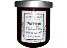 Srdce & Domov Sladká čerešňa Sójová sviečka s vôňou šťastia 110 g