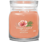 Yankee Candle Tropical Breeze - Vonná sviečka Tropical Breeze Signature medium glass 2 knôty 368 g