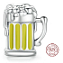 Prívesok Striebro 925 Pivo, korálik na náramok, jedlo a pitie