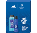 Adidas UEFA Champions League Best of The Best deodorant sprej 150 ml + sprchový gél 250 ml, kozmetická sada pre mužov