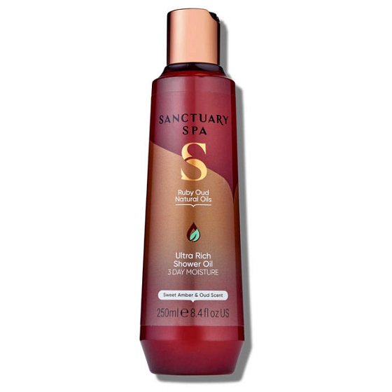 Výživný sprchový olej Sanctuary Spa Signature Collection Amber and Oud 250 ml
