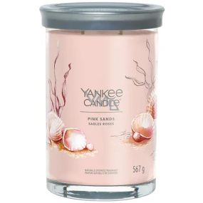 Yankee Candle Pink Sands - Vonná sviečka Pink Sands Signature Tumbler veľká sklenená 2 knôty 567 g