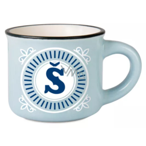 Hrnček na espresso Albi - písmeno Š 45 ml