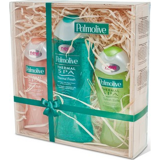 Palmolive Thermal Spa košík 2 x sprchový gél 250 ml + pena 500 ml, kozmetická sada