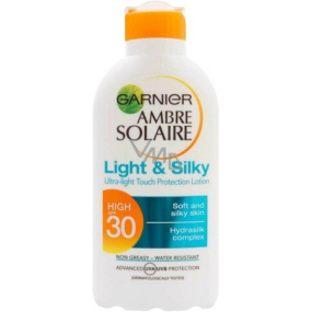 Garnier Ambre Solaire Light & silky SPF30 mlieko na opaľovanie 200 ml