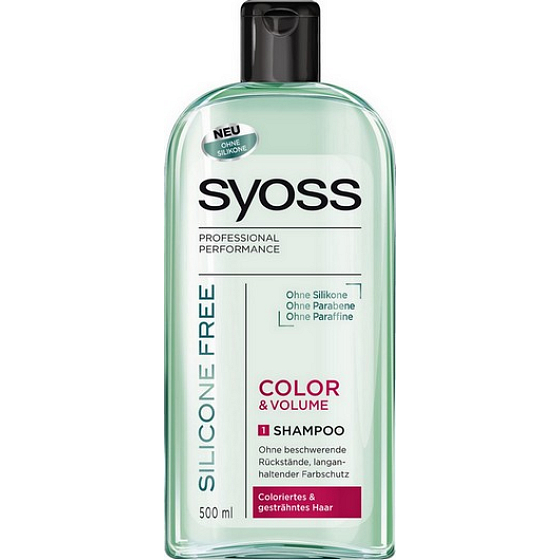 Syoss Color & Volume Silicone Free šampón na vlasy bez silikónov 500 ml