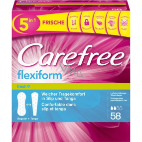 Carefree Flexiform Fresh slipové intímne vložky 58 kusov